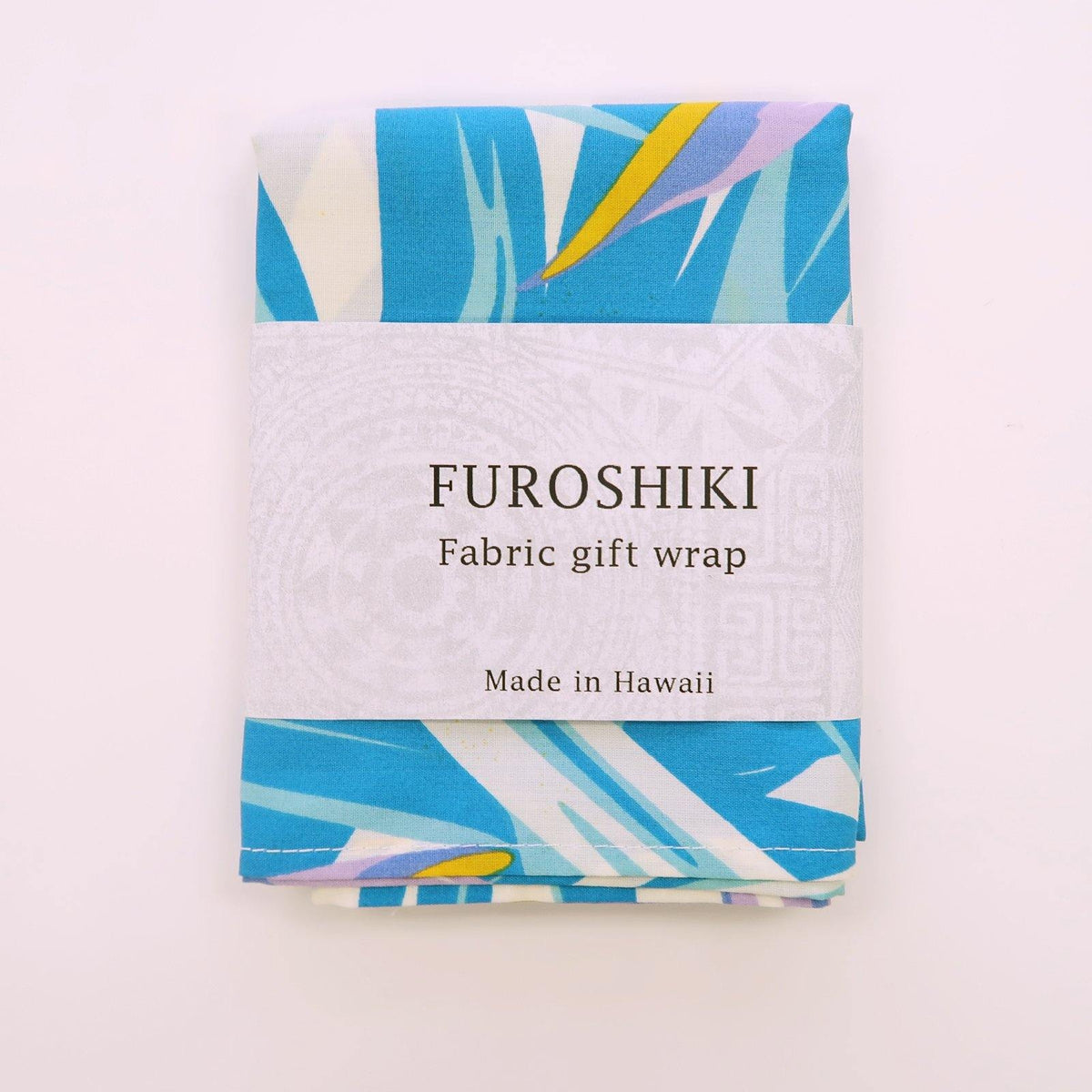 Blue Hawaiian Fabric Gift Wrap Furoshiki | Eco Wrapping Cloth Small - Muumuu Outlet