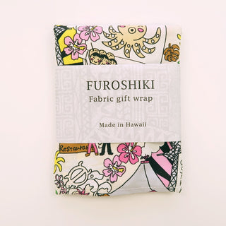 Fun Japanese Print Gift Wrap Furoshiki | Eco Wrapping Cloth Small - Muumuu Outlet
