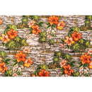 Vintage Surf & Wave Fabric | Grey - Muumuu Outlet