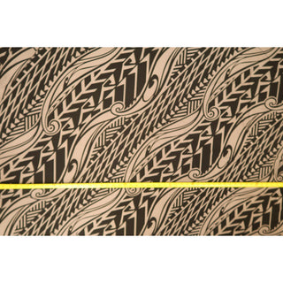Tapa Hawaiian Print Knit Jersey | Beige - Muumuu Outlet
