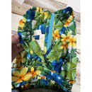 Tropical Hawaiian Flower Dress | Blue 5204-4