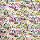 Fun Japanese Print Gift Wrap Furoshiki | Eco Wrapping Cloth Small - Muumuu Outlet