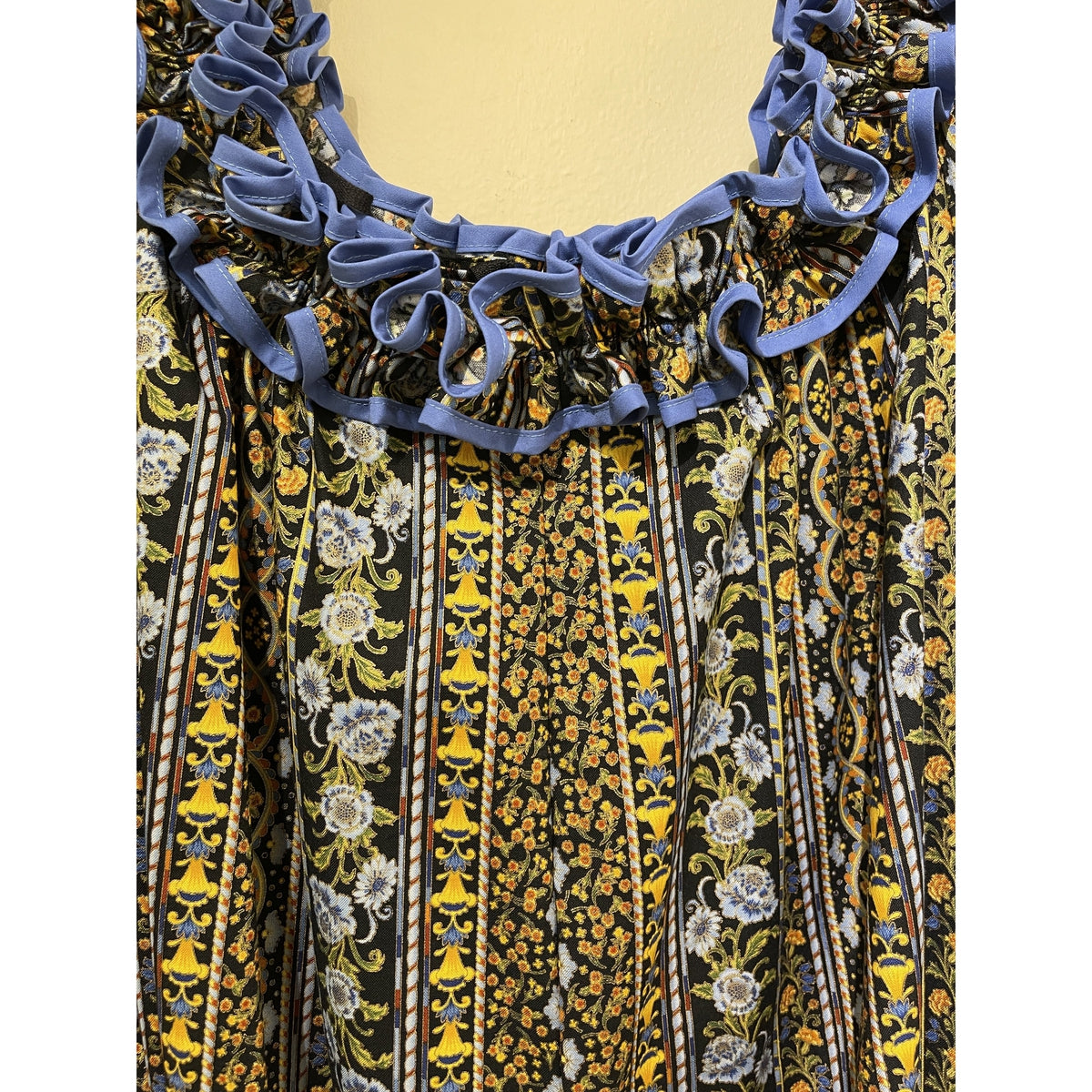 Hawaiian Floral Muumuu Dress |  Blue 6303 6306