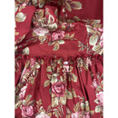 Floral Print Red Hawaiian Muumuu Dress | Red 8631-5