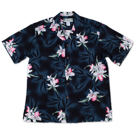 Black Orchid Floral Print Shirt