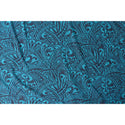 Tapa Print Teal Rayon Fabric - Muumuu Outlet