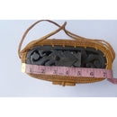 Decorated Wicker Basket Bag - Muumuu Outlet