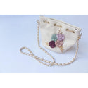 White Small Bucket Leatherette Bag - Muumuu Outlet