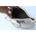 White Small Bucket Leatherette Bag - Muumuu Outlet