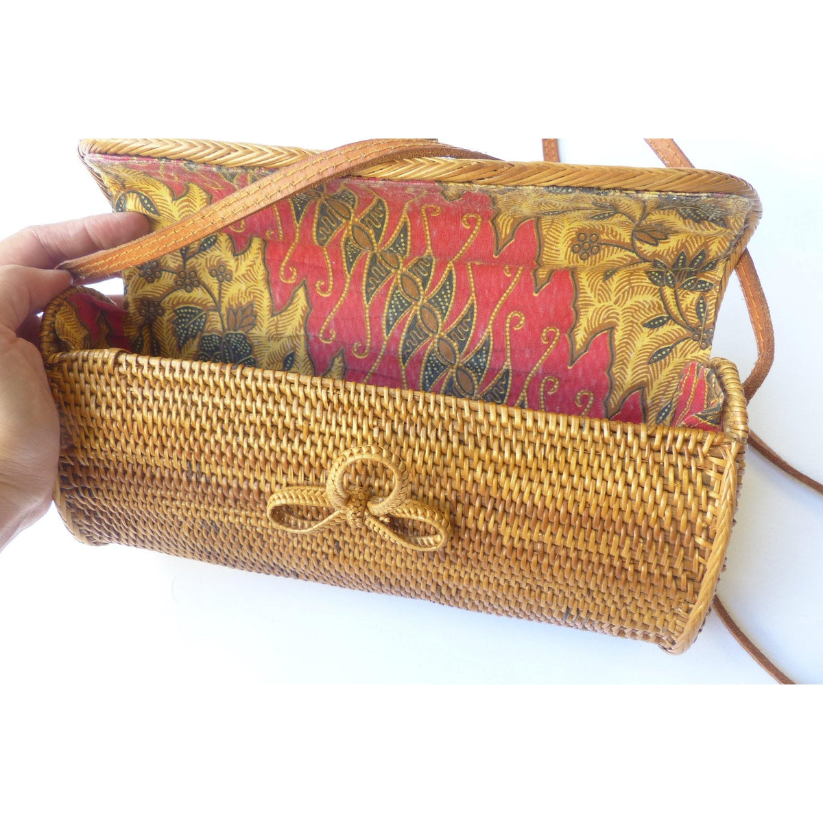 Shoulder Clutch Wicker Basket Bag - Muumuu Outlet