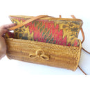 Shoulder Clutch Wicker Basket Bag - Muumuu Outlet