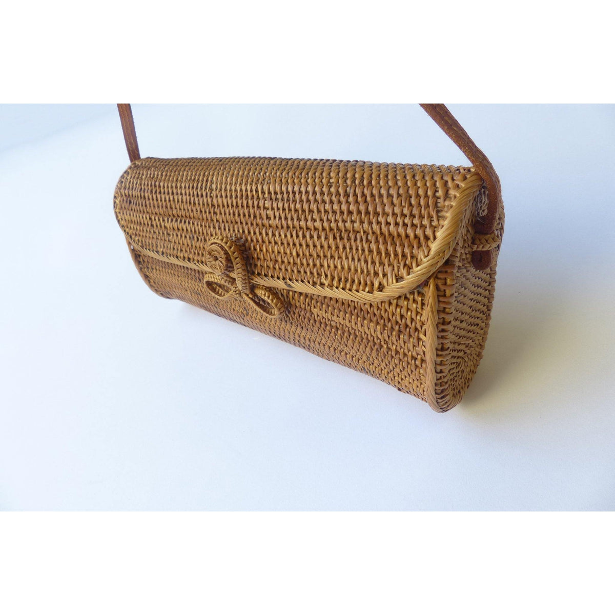 Shoulder Clutch Wicker Basket Bag - Muumuu Outlet