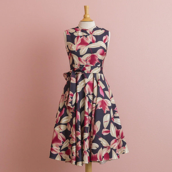 Floral Print Flare Dress - Muumuu Outlet