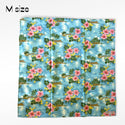 Diamond Head and Hibiscus Vintage Feeling Gift Wrapping Fabric-Green