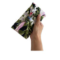 Tropical Birds Paradise Gift Wrapping Cloth, Furoshiki - Black