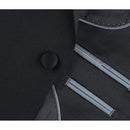 Classic Fit Black Tuxedo Jacket and Pant 2 pc Set-2