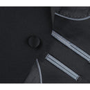 Slim Fit Black Tuxedo Jacket and Pant 2 pc Set-2