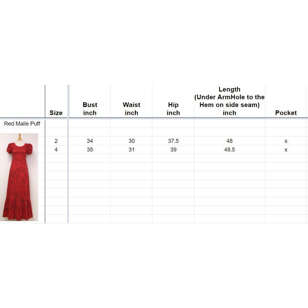 Red Hawaiian Dress From Princess Kaiulani Fashions - Muumuu Outlet