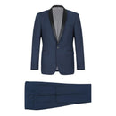 Slim Fit Shawl Collar Tuxedo Jacket and Pant 2 pc Set | Navy-5