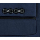 Slim Fit Shawl Collar Tuxedo Jacket and Pant 2 pc Set | Navy-4