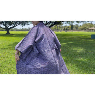 Silk Kimono Authentic Japanese l Grape - Muumuu Outlet