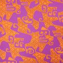 Tahitian Face Print Fabric Gift Wrap | Eco Wrapping Cloth & Bandanna| SMALL - Muumuu Outlet