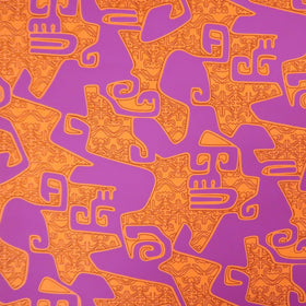 Tahitian Face Print Fabric Gift Wrap | Eco Wrapping Cloth & Bandanna| SMALL - Muumuu Outlet