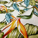 Birds of paradise & Palm Palapalai Hawaiian Fabric 1 | Beige Off White 0223