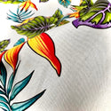 Birds of paradise & Palm leaf | White 0223