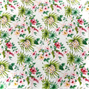 Hibiscus & Plumeria Hawaiian Fabric | White 0223 WHT-0002C