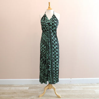 Resort and Luxe Back Ribbon Dress, Green - Muumuu Outlet