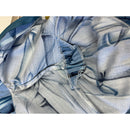 Chinese Style Blue Bamboo Rayon Dress with Mandarin Collar 2004-7