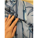 Chinese Style Blue Bamboo Rayon Dress with Mandarin Collar 2004-9