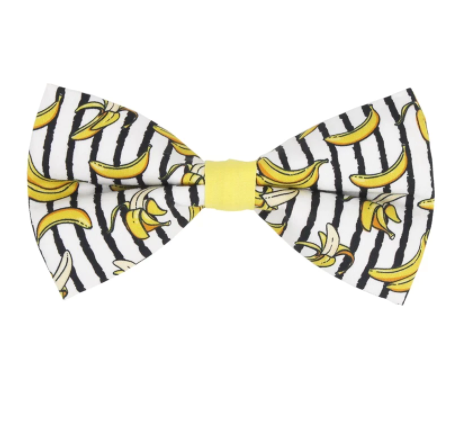 3Pc Dog Set | Bow Tie, Collar, Leash | Banana - Muumuu Outlet