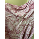 Pink Banana Leaf Rayon Long Hawaiian Dress 2701-9