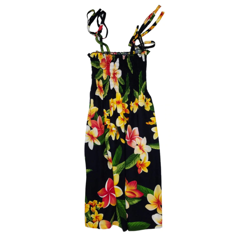 Tube Top Pull-on Styling Girl's Hawaiian Dress