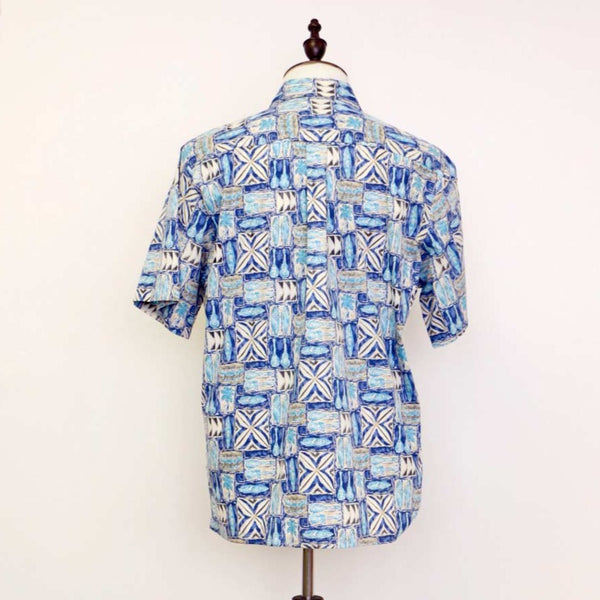Canoe Reversed Print Aloha Blue Shirts