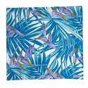 Sky Blue Palm Leaf Gift Wrapping Fabric