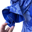 Hawaiian Muumuu Blue Dress with Half Sleeve in Hibiscus Print | Blue 2866-3