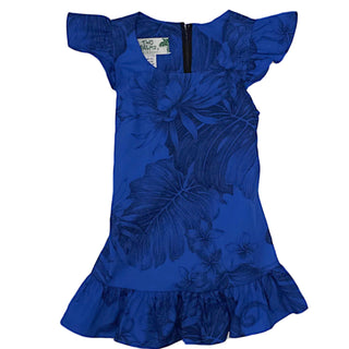 Buy blue Royal Blue Girl&#39;s Hawaiian Dress