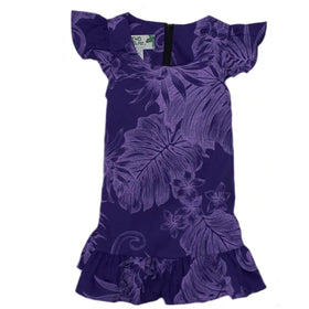 Purple Girl's Hawaiian Dress - 0