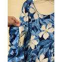 Plumeria Blue Long Dress