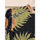 Brown Oriental Hawaiian Dress with Hibiscus Print 2004-9