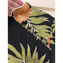 Brown Oriental Hawaiian Dress with Hibiscus Print 2004-8