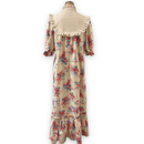 Red and Blue Tulip Prints White Muumuu 8221-10