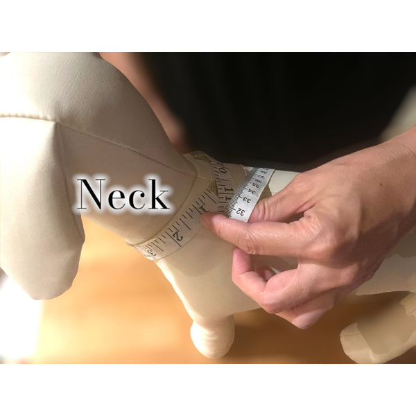 Pet clothing dog's shirt sizing, how to measure neck