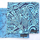 Blue Hawaiian Fabric Gift Wrap Furoshiki | Eco Wrapping Cloth Small - Muumuu Outlet