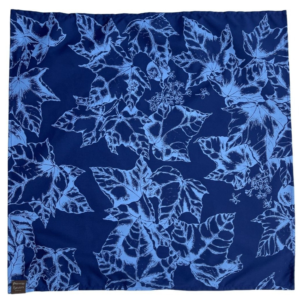 Vintage Print Blue Hawaiian Furoshiki