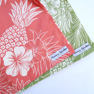 Pineapple Print Fabric Gift Wrap | Eco Wrapping Cloth & Bandanna| SMALL - Muumuu Outlet