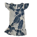 Blue Hibiscus Girl's Hawaiian Dress-1